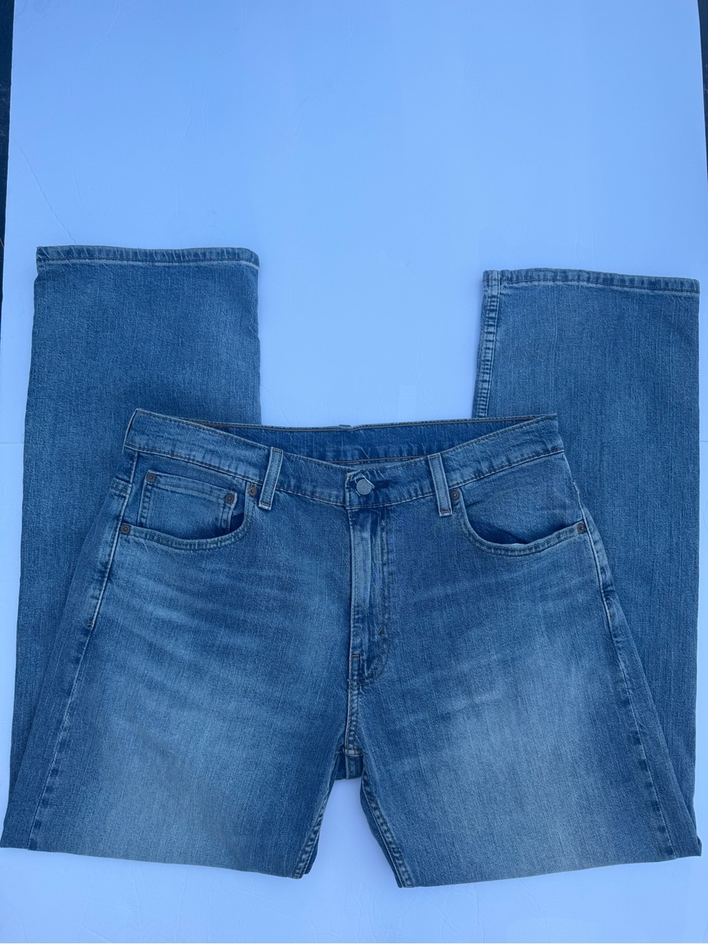 Classic Men's Blue Denim Jeans
